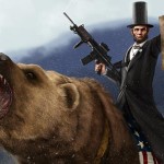 Abe Lincoln Grizzly Print