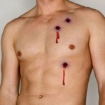 Bullet Wound Fake Tattoos