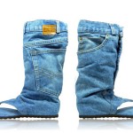Denim Sandal Boots