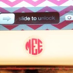 Monogramed iPhone Button