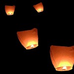 Flaming Sky Lanterns