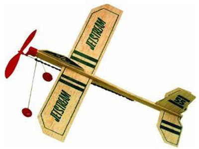 Balsawood glider plane