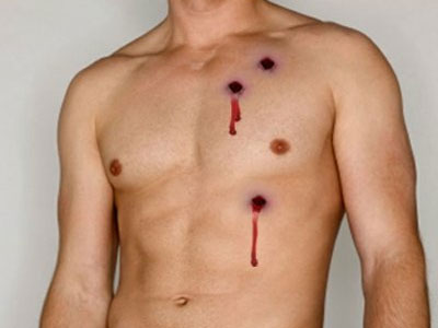 Bullet Wound Fake Tattoos – Me Wanty