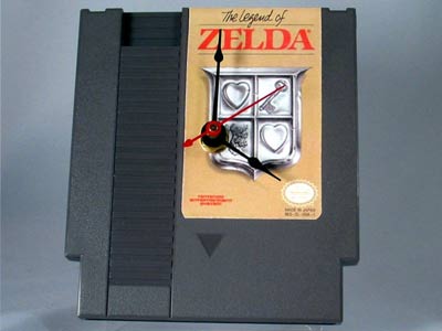 Zelda NES Game Cartridge Clock